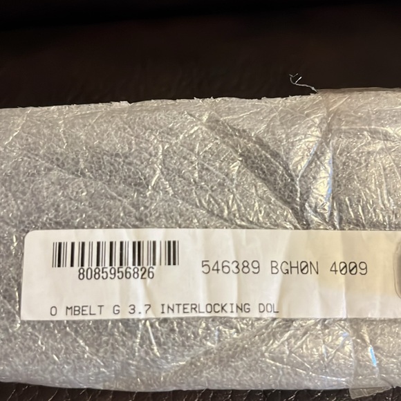 Gucci unisex Interlocking marmont GG leather logo buckle belt NEW - Picture 8 of 9